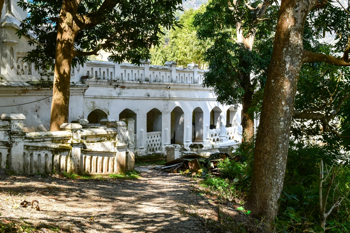 A serene heritage site nestled in the lush hills of Palpa, representing the historical charm of offbeat destinations in Nepal.