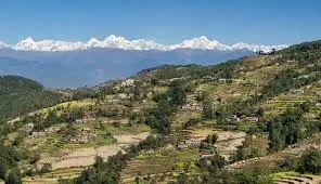 Scenic view at Chisapani,stunning point for the 3-day Sundarijal Chisapani Nagarkot hike.